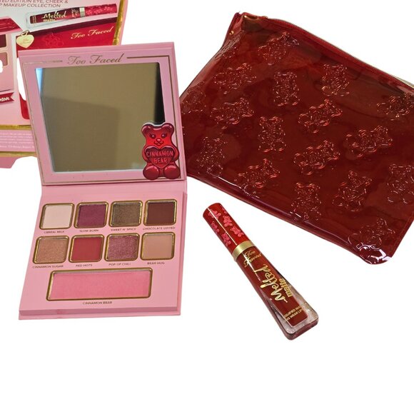 Too Faced Holiday Cinnamon Bear Eye Shadow Palette Box Damage - Picture 4 of 7